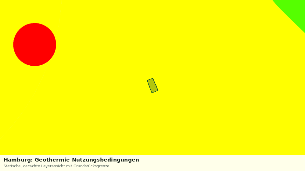 Statische Kartenansicht: Hamburg: Geothermie-Nutzungsbedingungen