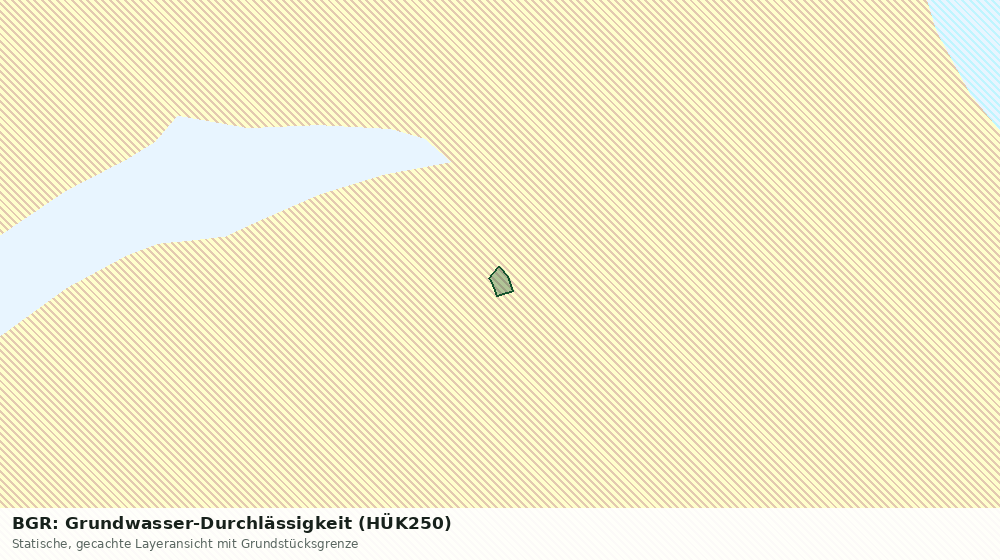 Statische Kartenansicht: BGR: Grundwasser-Durchlässigkeit (HÜK250)