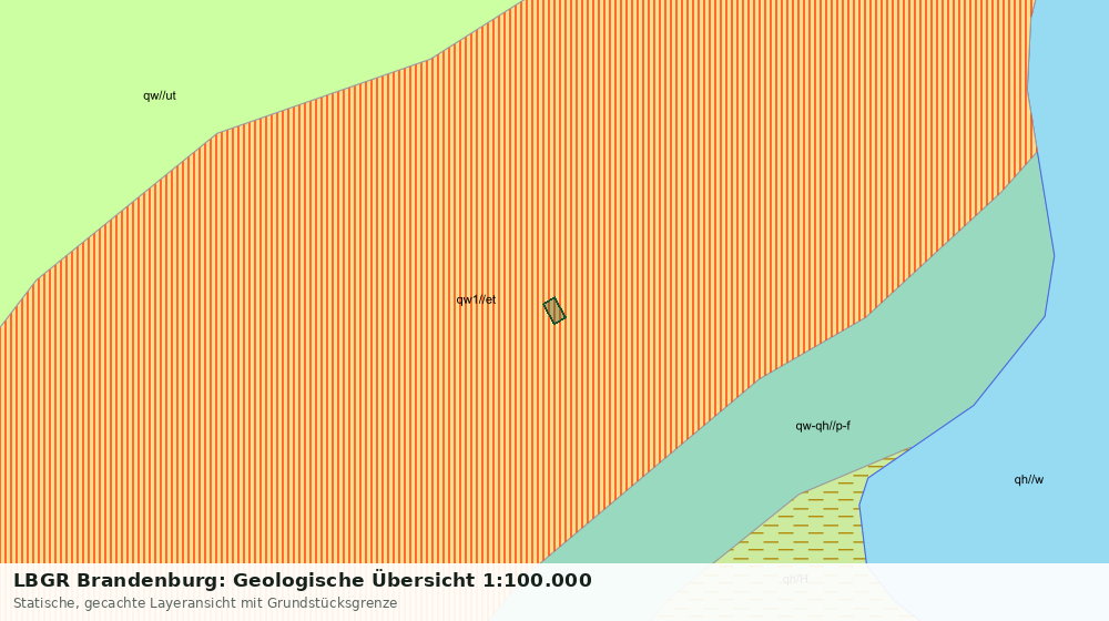 Statische Kartenansicht: LBGR Brandenburg: Geologische Übersicht 1:100.000