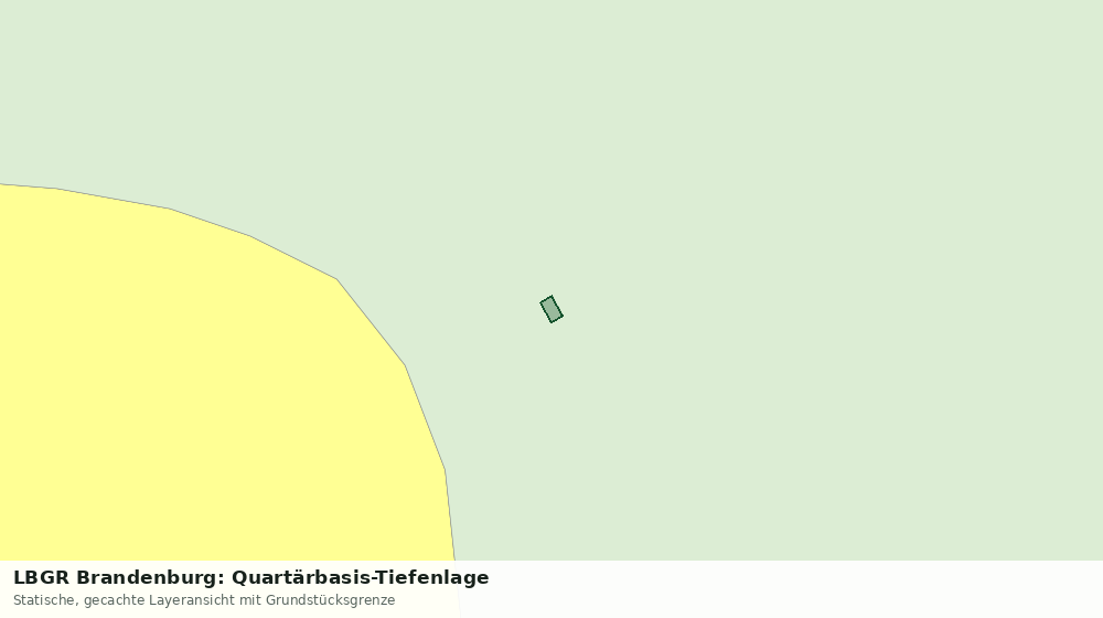 Statische Kartenansicht: LBGR Brandenburg: Quartärbasis-Tiefenlage