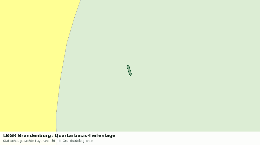 Statische Kartenansicht: LBGR Brandenburg: Quartärbasis-Tiefenlage