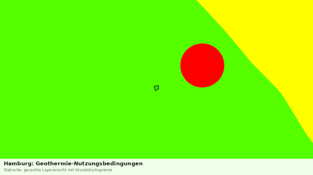 Statische Kartenansicht: Hamburg: Geothermie-Nutzungsbedingungen