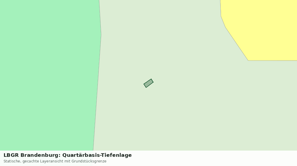 Statische Kartenansicht: LBGR Brandenburg: Quartärbasis-Tiefenlage