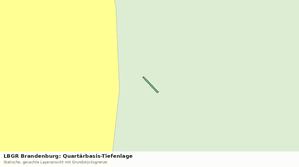 Statische Kartenansicht: LBGR Brandenburg: Quartärbasis-Tiefenlage