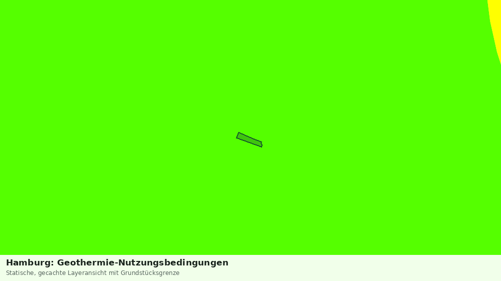 Statische Kartenansicht: Hamburg: Geothermie-Nutzungsbedingungen