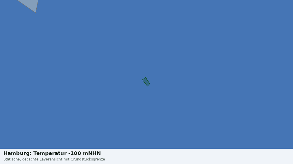Statische Kartenansicht: Hamburg: Temperatur -100 mNHN