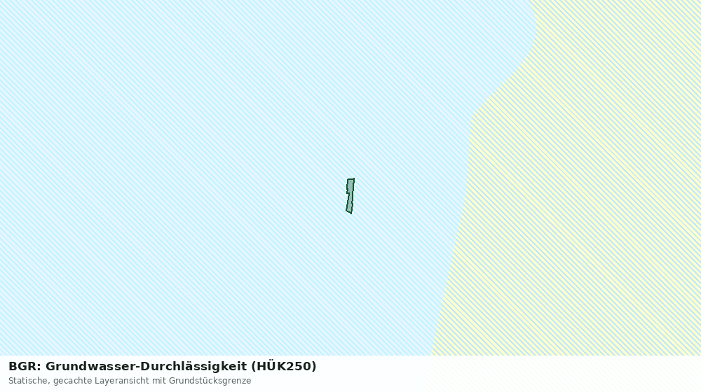 Statische Kartenansicht: BGR: Grundwasser-Durchlässigkeit (HÜK250)