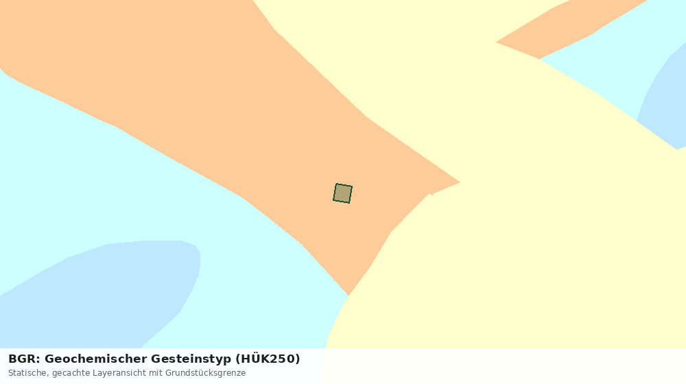 Statische Kartenansicht: BGR: Geochemischer Gesteinstyp (HÜK250)