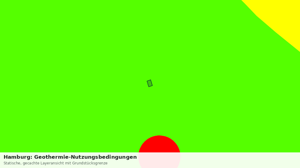 Statische Kartenansicht: Hamburg: Geothermie-Nutzungsbedingungen