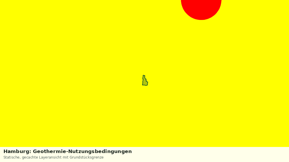 Statische Kartenansicht: Hamburg: Geothermie-Nutzungsbedingungen