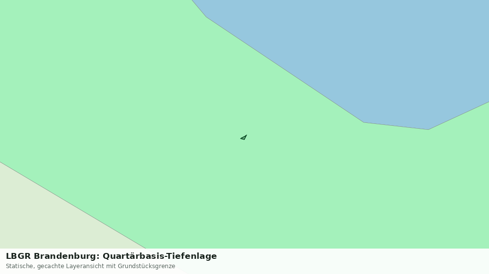 Statische Kartenansicht: LBGR Brandenburg: Quartärbasis-Tiefenlage