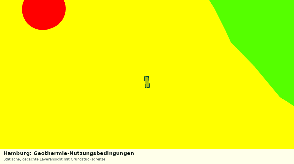 Statische Kartenansicht: Hamburg: Geothermie-Nutzungsbedingungen