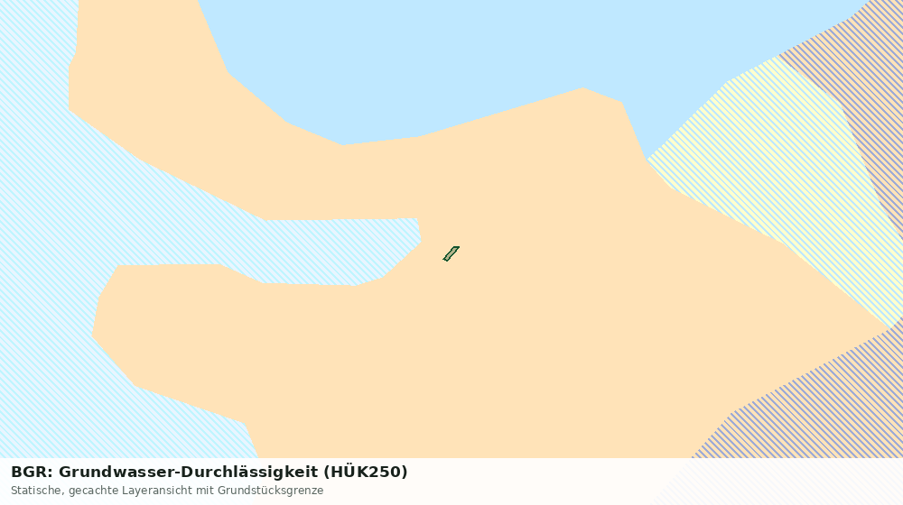 Statische Kartenansicht: BGR: Grundwasser-Durchlässigkeit (HÜK250)