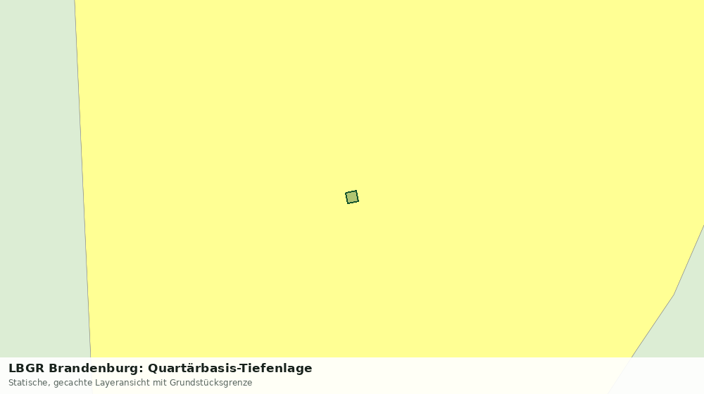 Statische Kartenansicht: LBGR Brandenburg: Quartärbasis-Tiefenlage