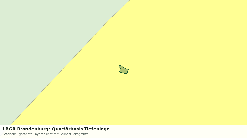 Statische Kartenansicht: LBGR Brandenburg: Quartärbasis-Tiefenlage