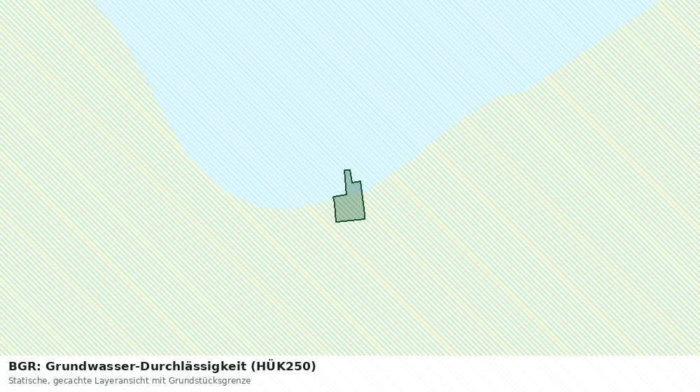 Statische Kartenansicht: BGR: Grundwasser-Durchlässigkeit (HÜK250)
