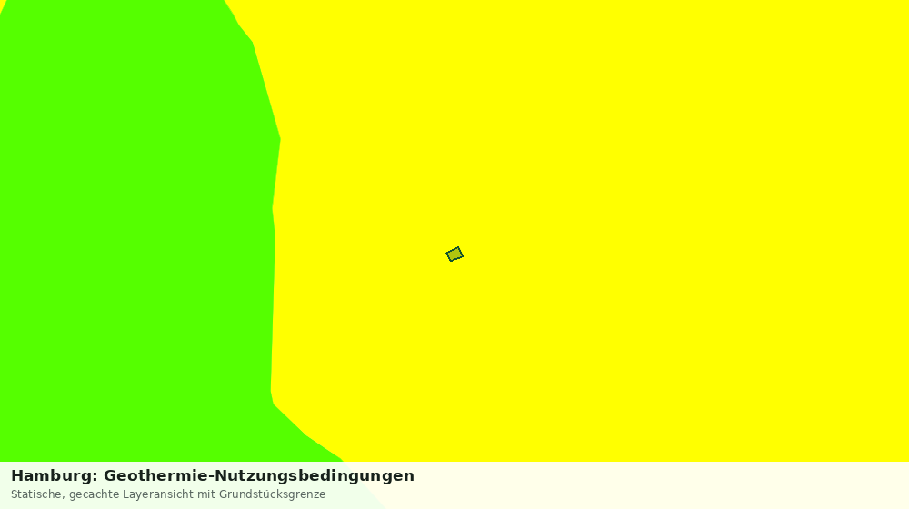 Statische Kartenansicht: Hamburg: Geothermie-Nutzungsbedingungen