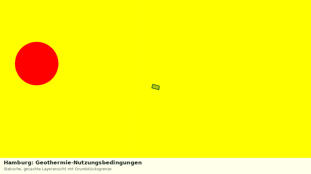 Statische Kartenansicht: Hamburg: Geothermie-Nutzungsbedingungen