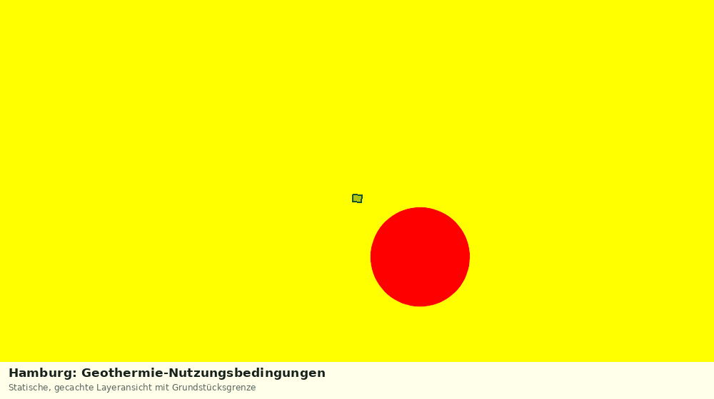 Statische Kartenansicht: Hamburg: Geothermie-Nutzungsbedingungen