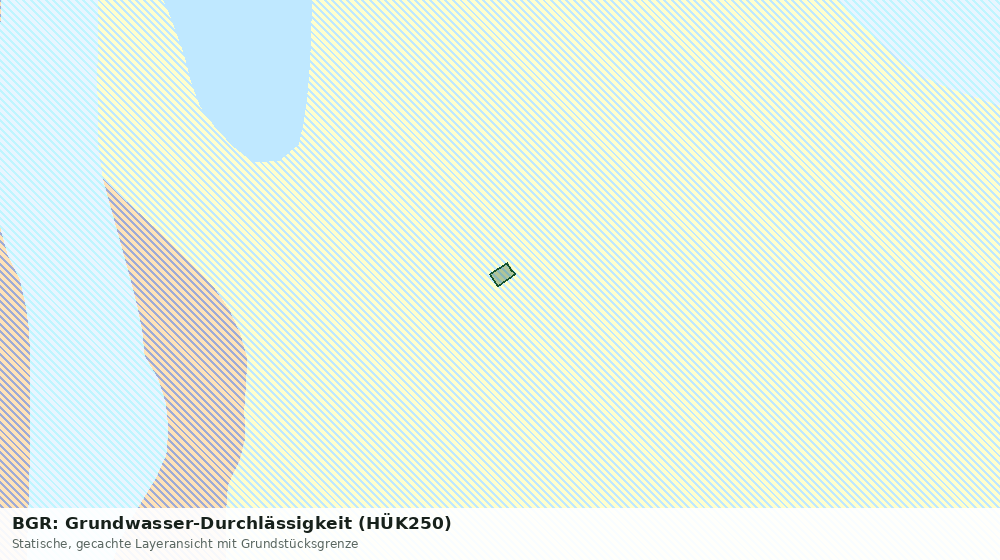 Statische Kartenansicht: BGR: Grundwasser-Durchlässigkeit (HÜK250)