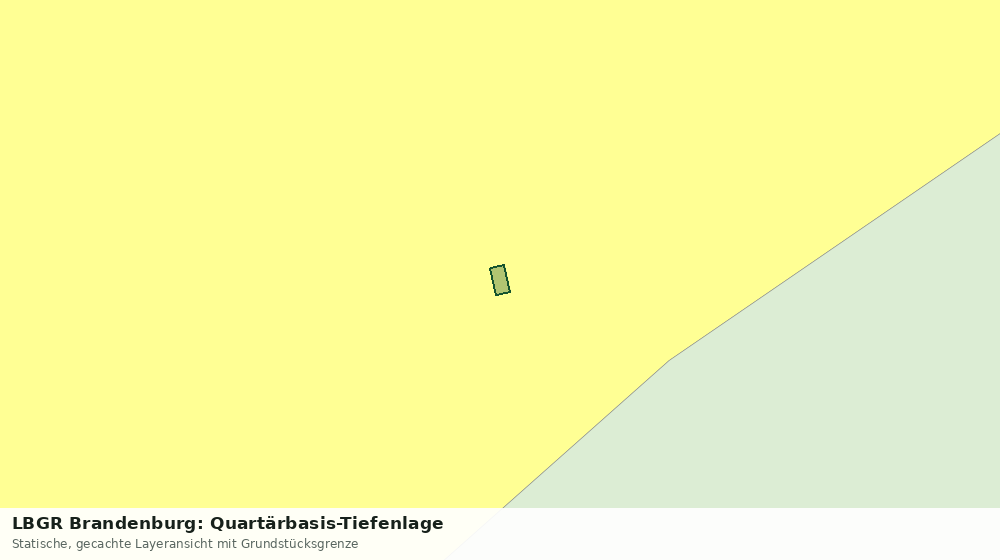 Statische Kartenansicht: LBGR Brandenburg: Quartärbasis-Tiefenlage