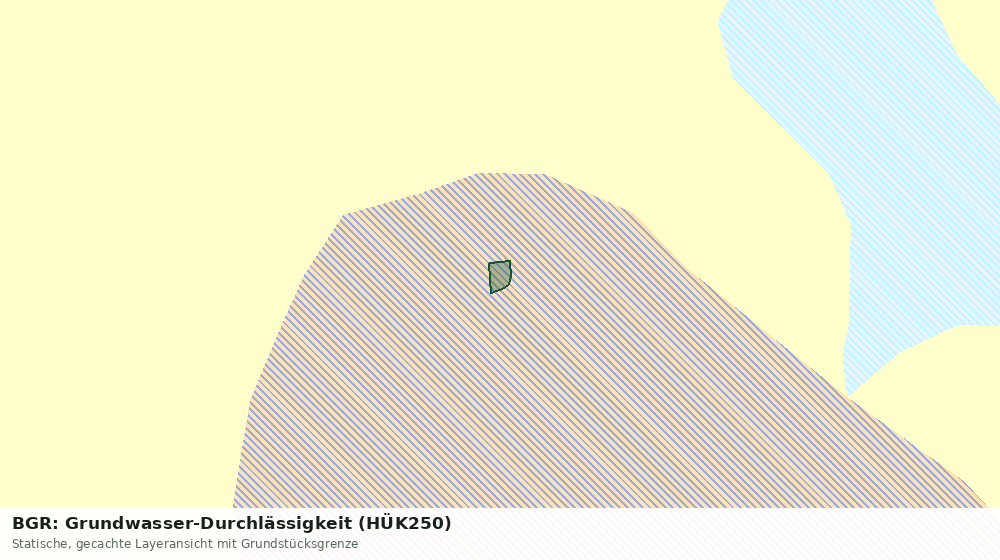 Statische Kartenansicht: BGR: Grundwasser-Durchlässigkeit (HÜK250)