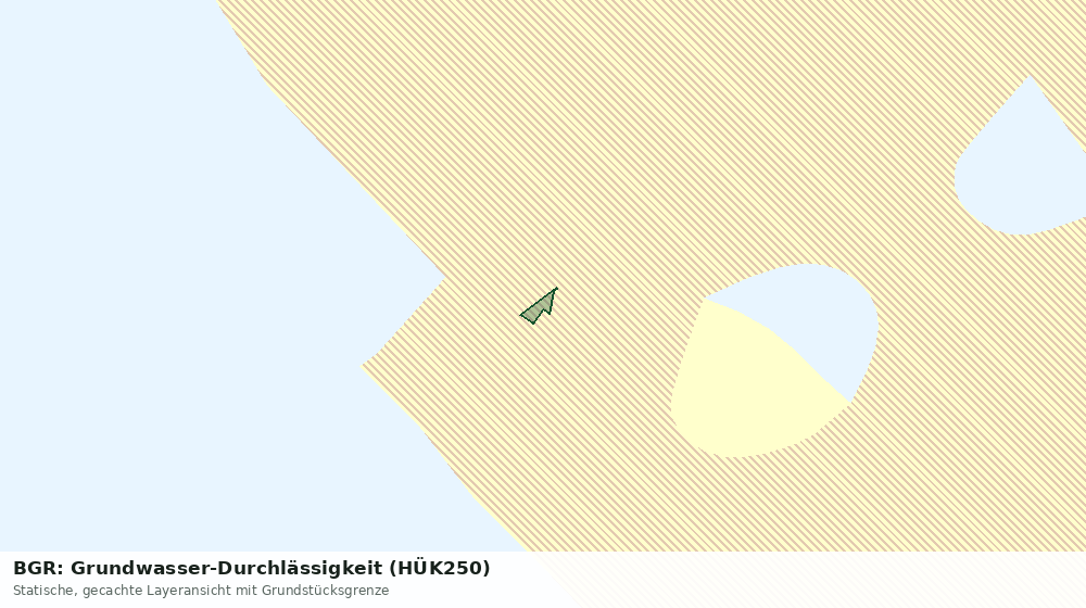 Statische Kartenansicht: BGR: Grundwasser-Durchlässigkeit (HÜK250)