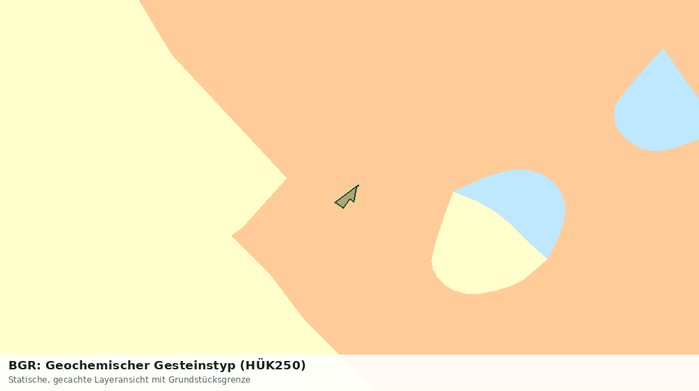 Statische Kartenansicht: BGR: Geochemischer Gesteinstyp (HÜK250)