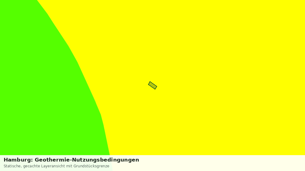 Statische Kartenansicht: Hamburg: Geothermie-Nutzungsbedingungen
