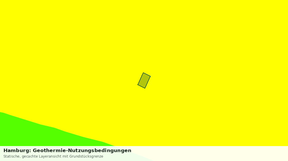 Statische Kartenansicht: Hamburg: Geothermie-Nutzungsbedingungen
