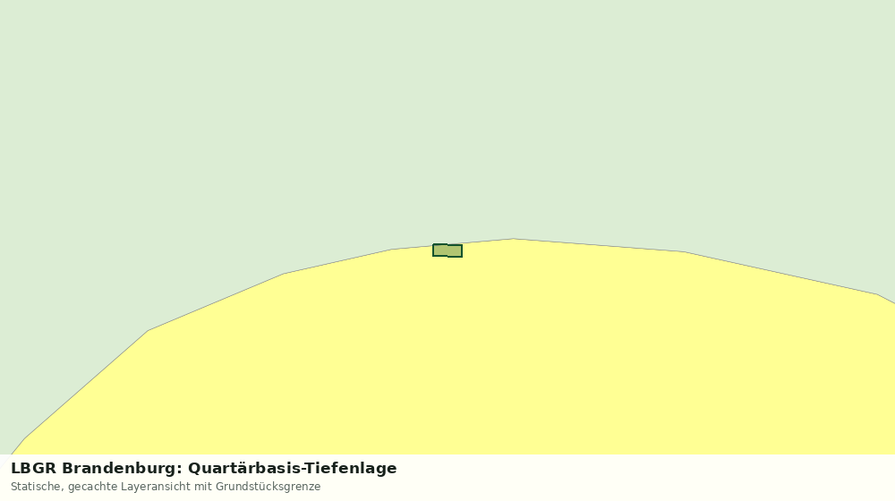 Statische Kartenansicht: LBGR Brandenburg: Quartärbasis-Tiefenlage