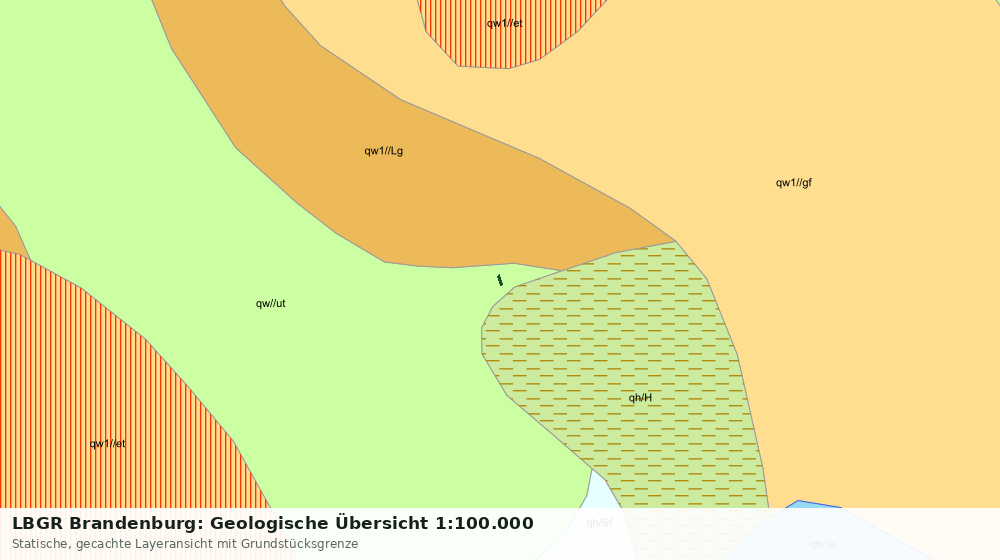 Statische Kartenansicht: LBGR Brandenburg: Geologische Übersicht 1:100.000