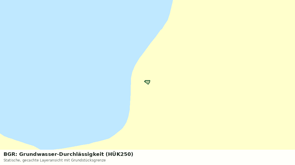 Statische Kartenansicht: BGR: Grundwasser-Durchlässigkeit (HÜK250)