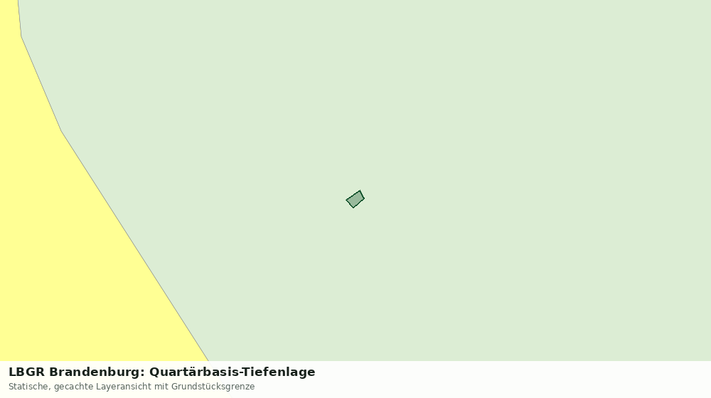 Statische Kartenansicht: LBGR Brandenburg: Quartärbasis-Tiefenlage