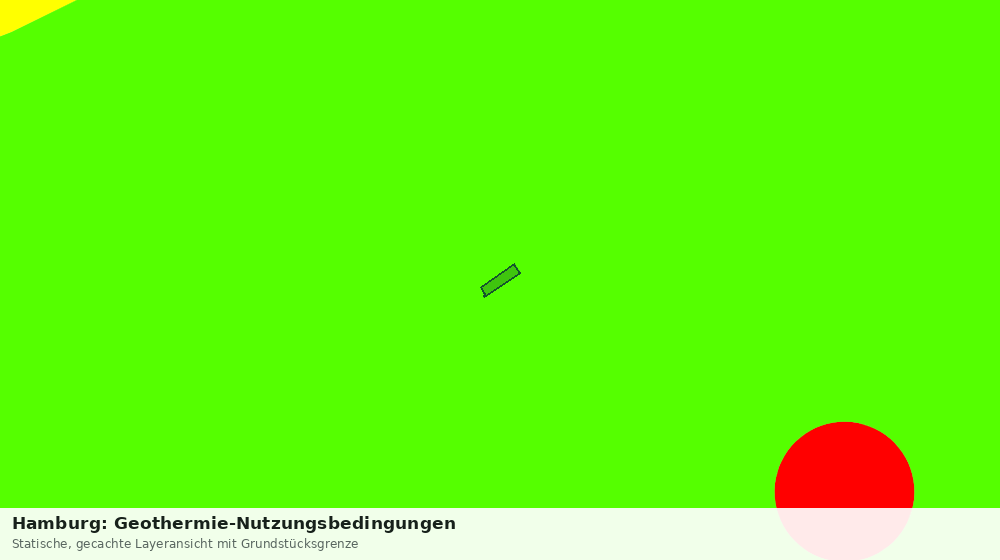 Statische Kartenansicht: Hamburg: Geothermie-Nutzungsbedingungen