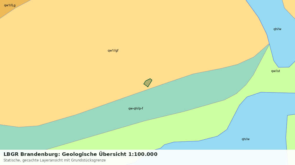 Statische Kartenansicht: LBGR Brandenburg: Geologische Übersicht 1:100.000