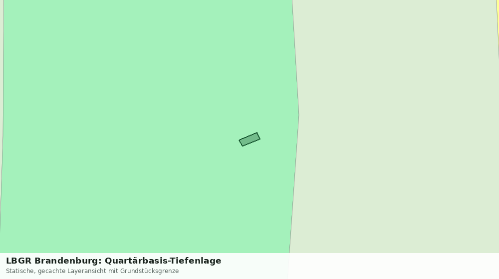 Statische Kartenansicht: LBGR Brandenburg: Quartärbasis-Tiefenlage