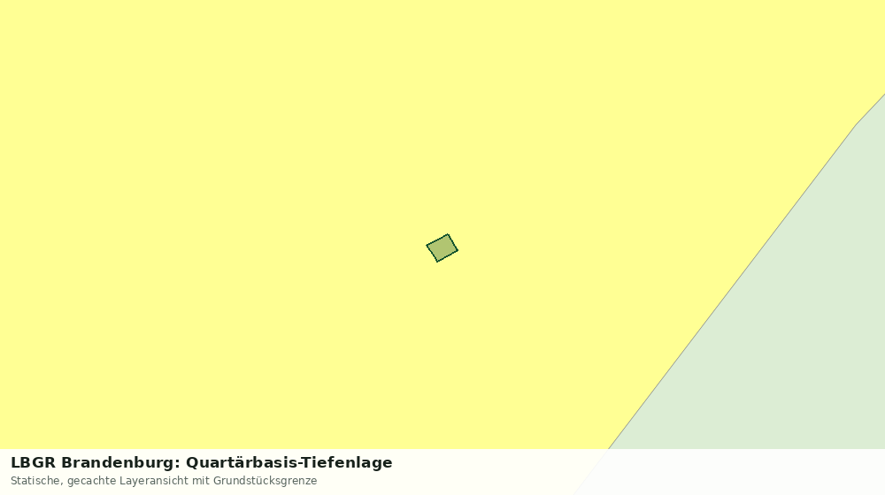 Statische Kartenansicht: LBGR Brandenburg: Quartärbasis-Tiefenlage