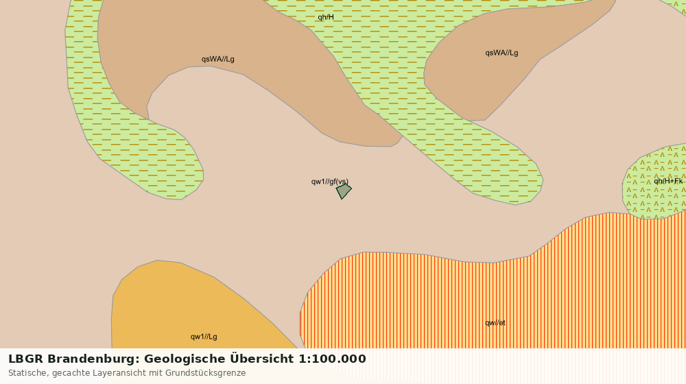 Statische Kartenansicht: LBGR Brandenburg: Geologische Übersicht 1:100.000