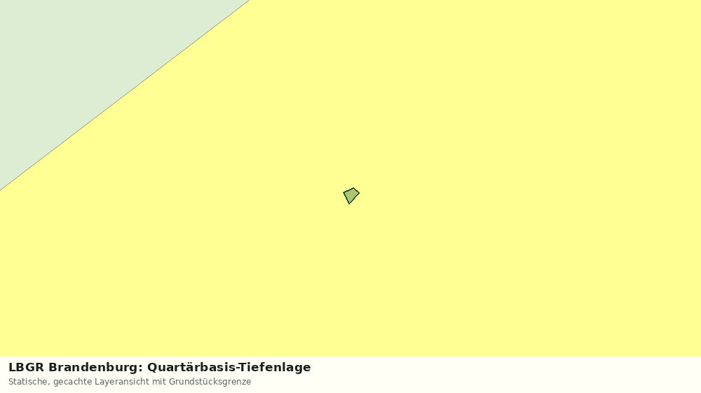 Statische Kartenansicht: LBGR Brandenburg: Quartärbasis-Tiefenlage