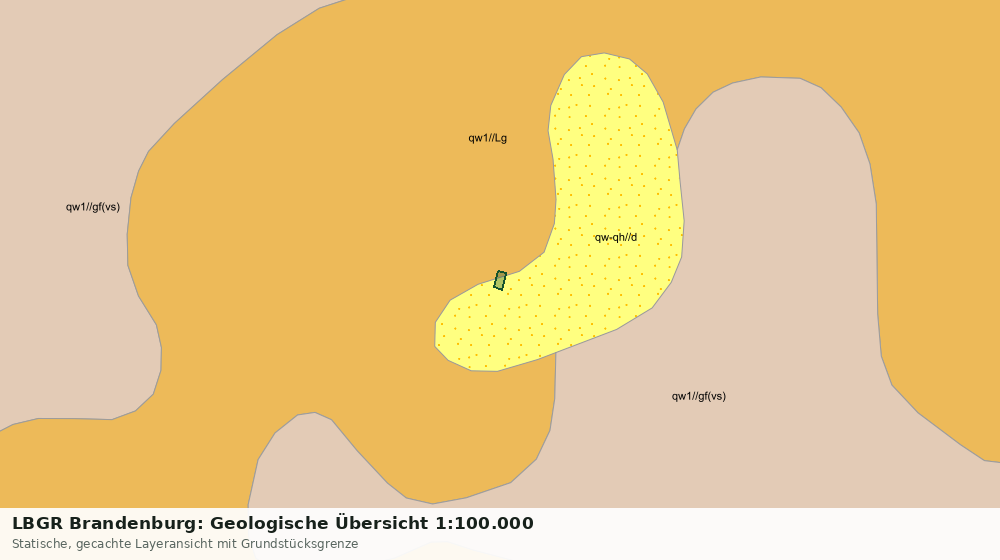 Statische Kartenansicht: LBGR Brandenburg: Geologische Übersicht 1:100.000