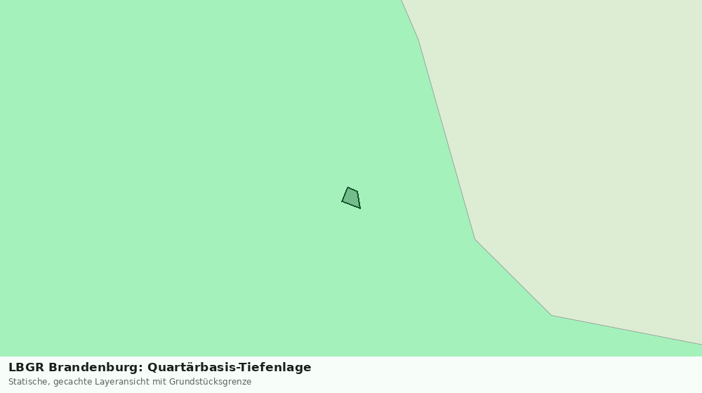 Statische Kartenansicht: LBGR Brandenburg: Quartärbasis-Tiefenlage