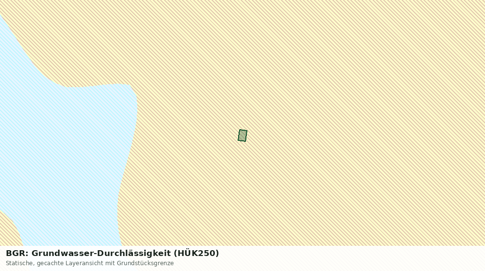 Statische Kartenansicht: BGR: Grundwasser-Durchlässigkeit (HÜK250)