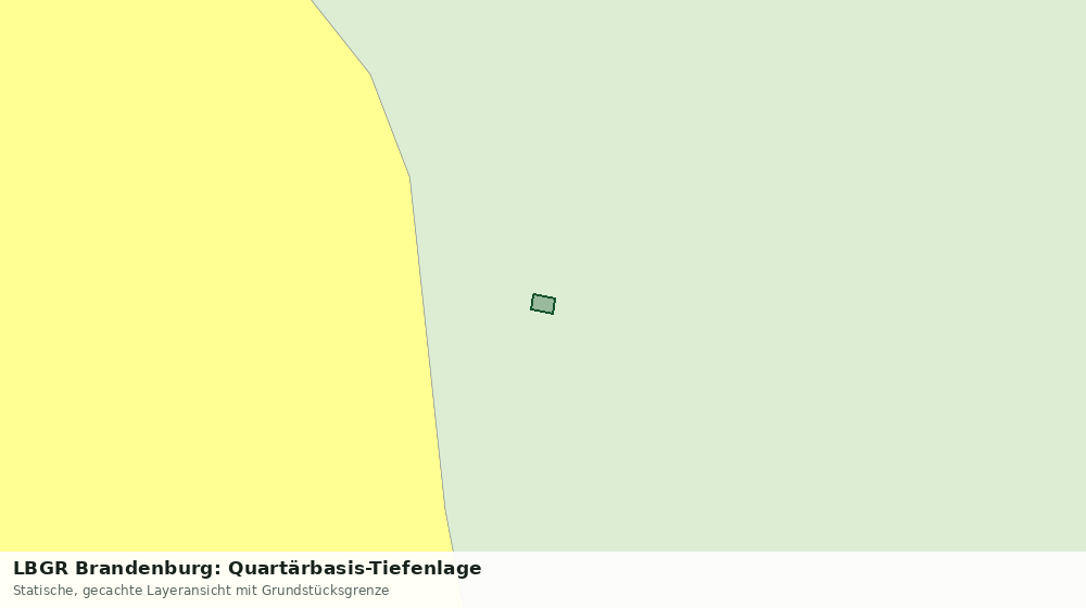 Statische Kartenansicht: LBGR Brandenburg: Quartärbasis-Tiefenlage
