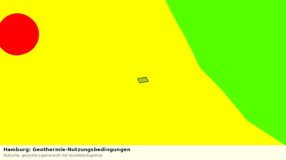 Statische Kartenansicht: Hamburg: Geothermie-Nutzungsbedingungen