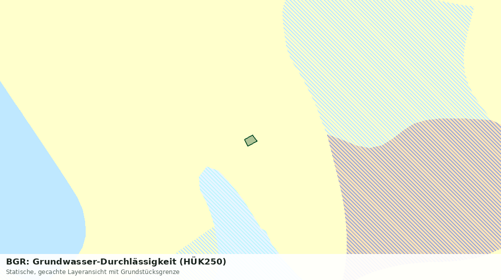 Statische Kartenansicht: BGR: Grundwasser-Durchlässigkeit (HÜK250)