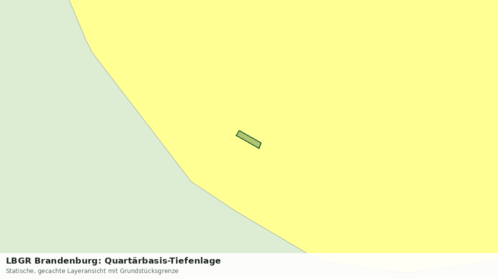 Statische Kartenansicht: LBGR Brandenburg: Quartärbasis-Tiefenlage