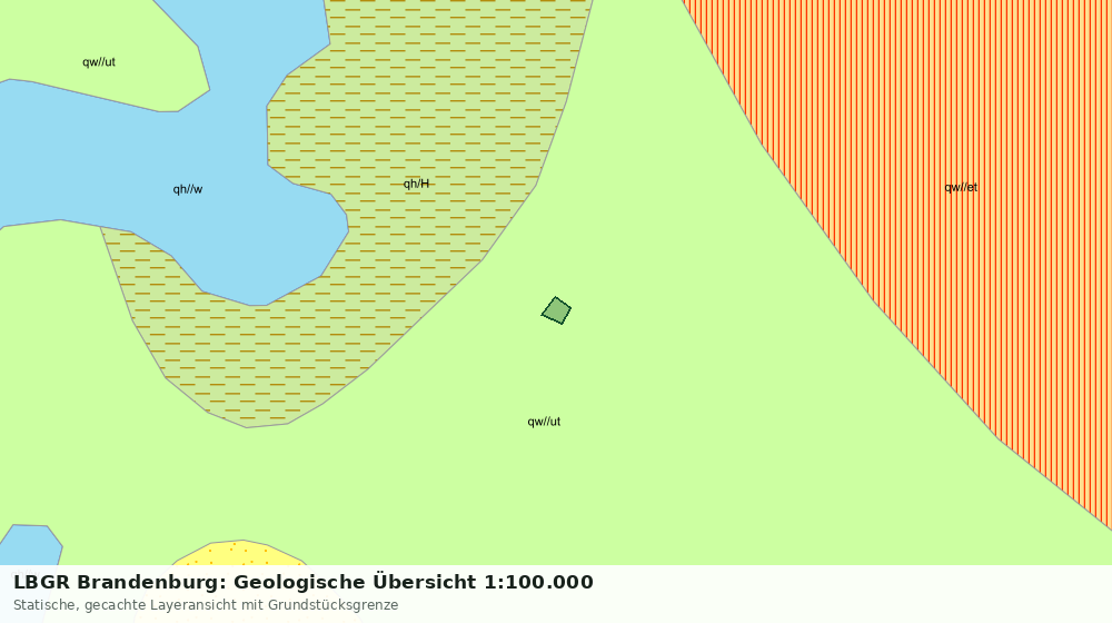 Statische Kartenansicht: LBGR Brandenburg: Geologische Übersicht 1:100.000