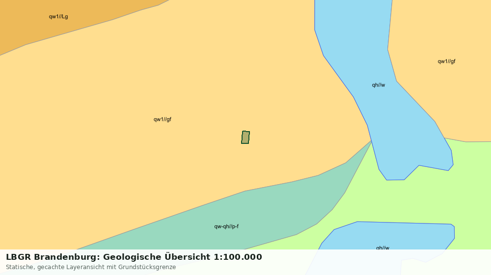 Statische Kartenansicht: LBGR Brandenburg: Geologische Übersicht 1:100.000