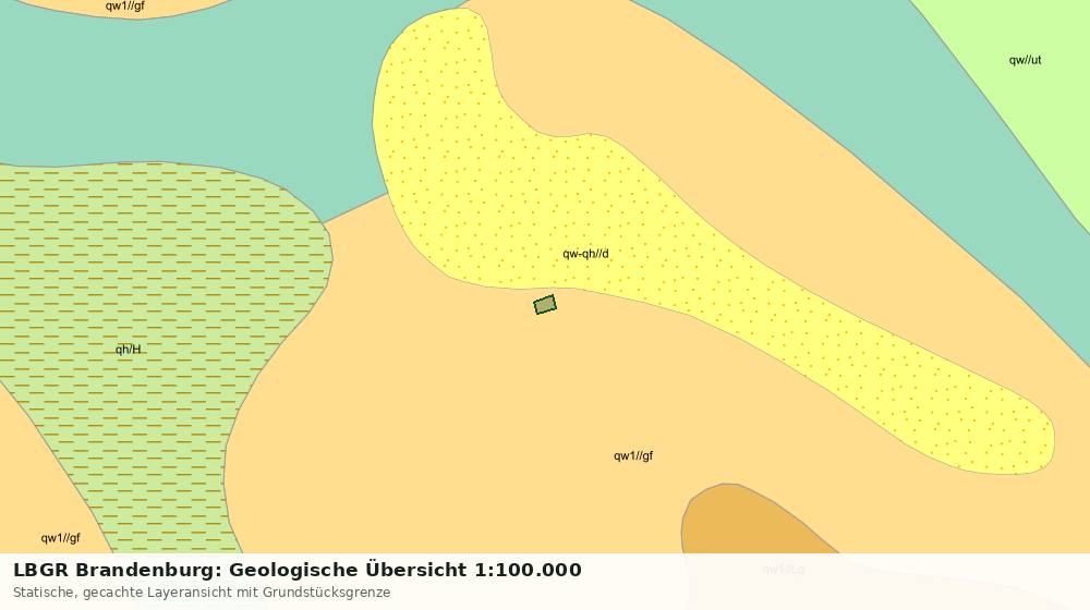 Statische Kartenansicht: LBGR Brandenburg: Geologische Übersicht 1:100.000